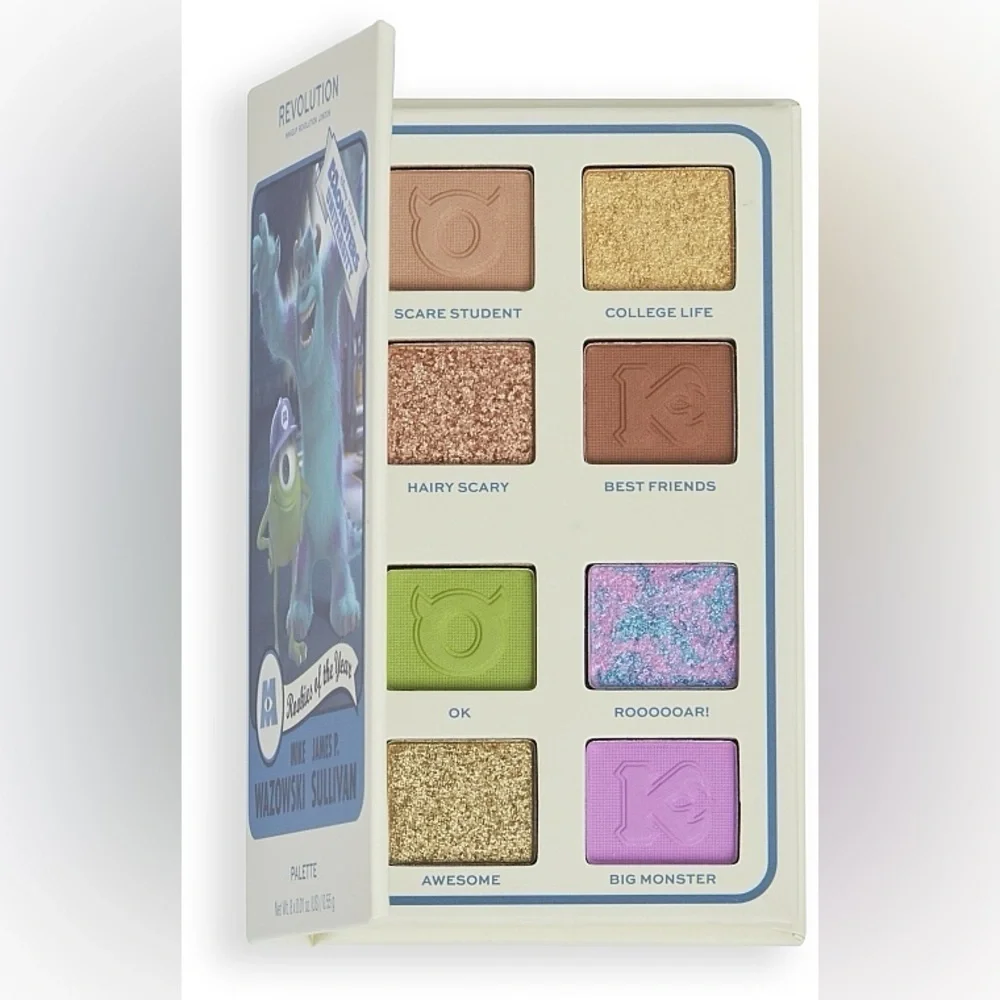Makeup Revolution X Monsters University Card Eyeshadow Palette Mike&Sulley Scare